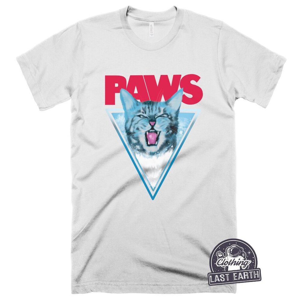 Paws T-Shirt Funny Cat Shirt Jaws Shirt Cat Lover Gift Crazy Cat Person